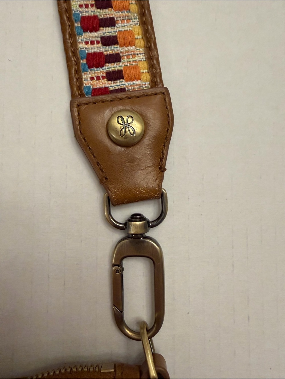 HOBO Retired “DARCY Crossbody and Wristlet” Warm Chestnut Brown  & Boho Strap - Picture 5 of 12